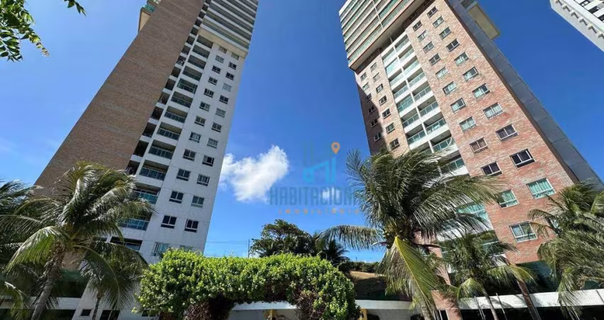 Apartamento com 2 dormitórios para alugar, 55 m² por R$ 3.300,00/mês - Capim Macio - Natal/RN