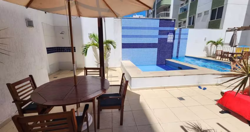 Apartamento para locação contendo 2 quartos sendo 1 com suite 1 vaga  com lazer completo com piscin