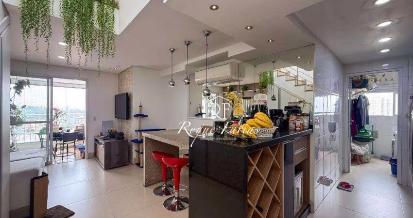 Cobertura com 3 dormitórios à venda, 186 m² por r$ 1.490.000,00 - vila são francisco - são paulo/sp