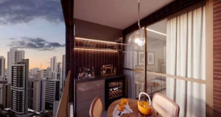 Apartamento para venda, 76 m com 3 quartos e 2 vagas de garagem na torre/ madalena - recife