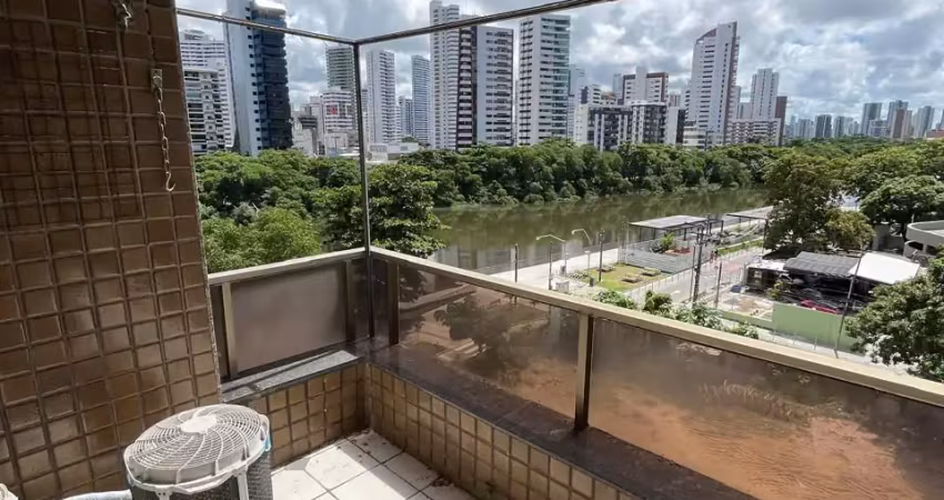 Apartamento à venda – edifício aquarius | 208m² | 4 quartos | vista para o rio capibaribe