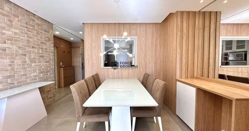 Belíssimo apartamento de 83m² | andar alto | 3 dorms -1 suíte - 2 vagas+depósito