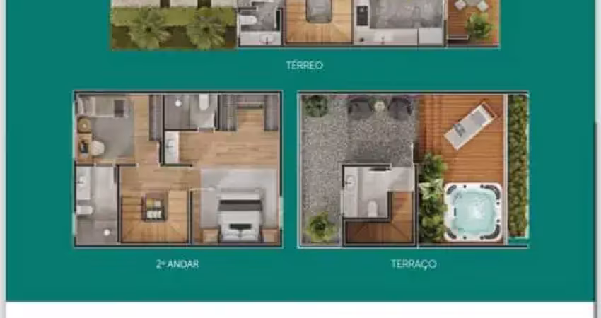 Casa em condomínio fechado com 1 quarto à venda na Rodovia Armando Calil Bulos, 403, Vargem Grande, Florianópolis