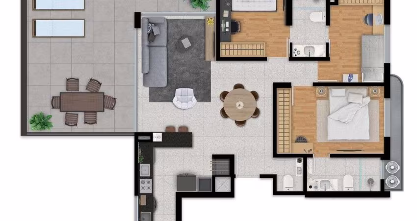Apartamento com 3 quartos à venda na Rua Artur Fabião Carneiro, 145, Passo da Areia, Porto Alegre