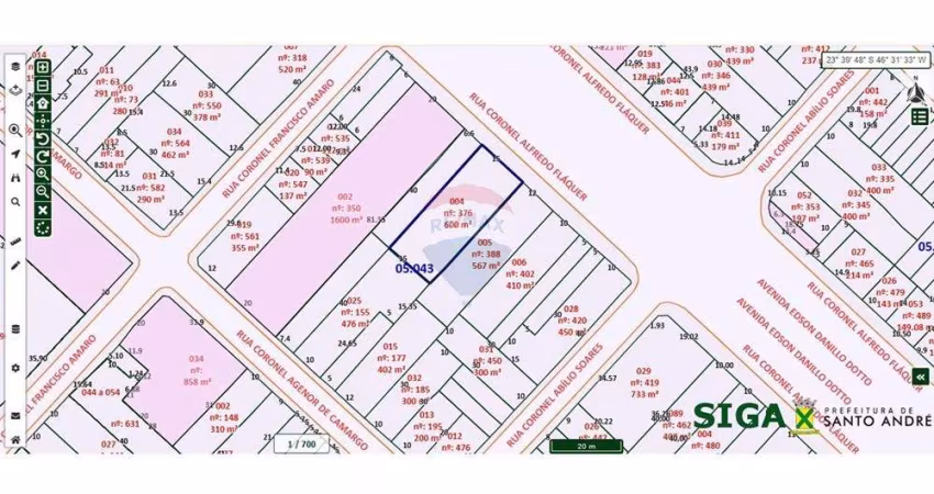 Terreno comercial de 600 m², ideal para investidores, localização privilegiada na região central com allto fluxo de pedrestes
