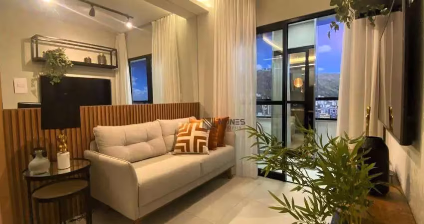 Lançamento: apartamento com 2 dormitórios à venda, a parir de 44 m² por r$ 359.900 - centro - juiz de fora/mg