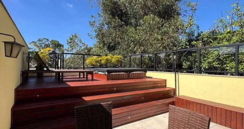 Cobertura com 3 dormitórios à venda, 200 m² por r$ 830.000,00 - vila lucinda - santo andré/sp