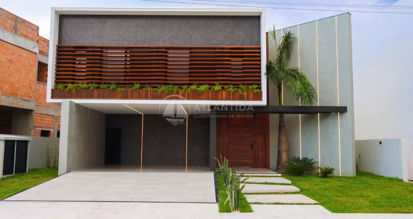 Linda casa alto padrão em construção no condomínio Caledônia!