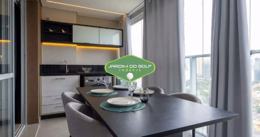 Apartamento mobiliado no brooklin - com vista panorâmica