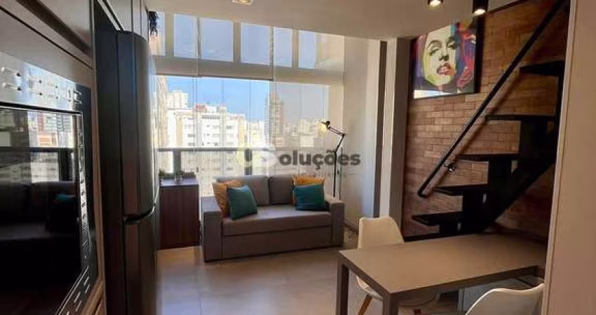 Studio para locação totalmente mobiliado com 27m² em Moema, São Paulo