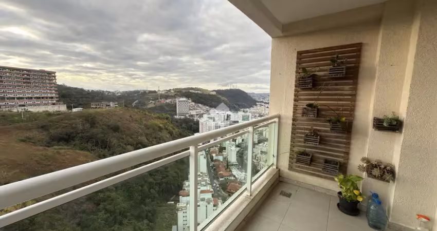 Apartamento 02 quartos suíte , varanda com área de lazer completa no cascatinha - vista maravilhosa
