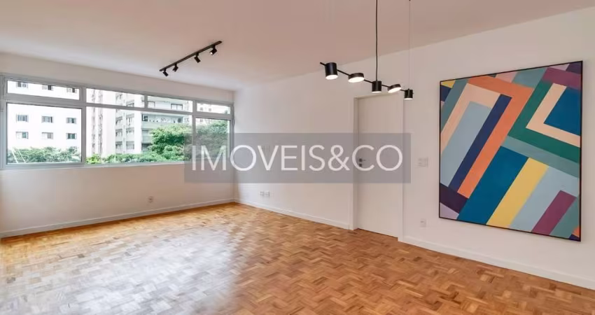 Apartamento reformado de 3 quartos com suíte no Jardim Paulista, São Paulo-SP: 98,63m², 2 salas e vaga de garagem!