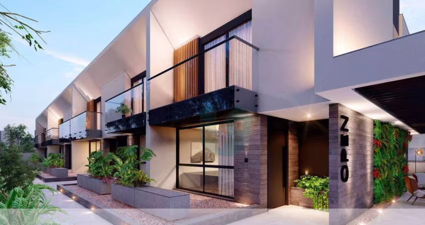 Casas estilo townhouse com 3 suites e 2 vagas - Merces