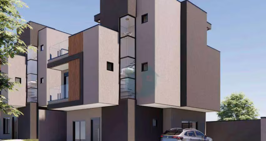 Sobrado triplex em condominio com 3 suites e 2 vagas - novo mundo