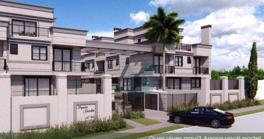 Casa espaçosa em estilo townhouses com 3 suites, quintal com 59m2 e duas vagas - merces