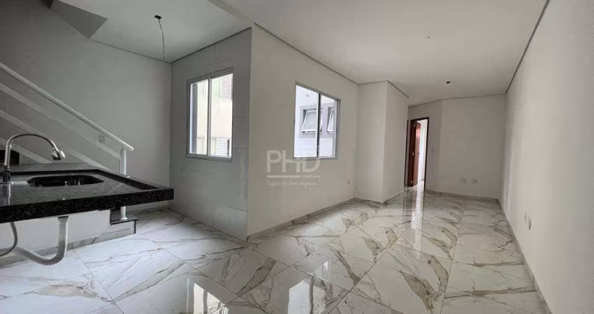 Cobertura à Venda, com 100m², 2 Quartos, 1 Suíte, Espaço Gourmet, Vila Assunção, Santo André