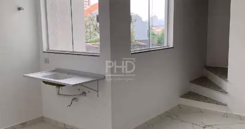 Cobertura à venda, 2 quartos, 1 suíte, 2 vagas, santa maria - santo andré/sp