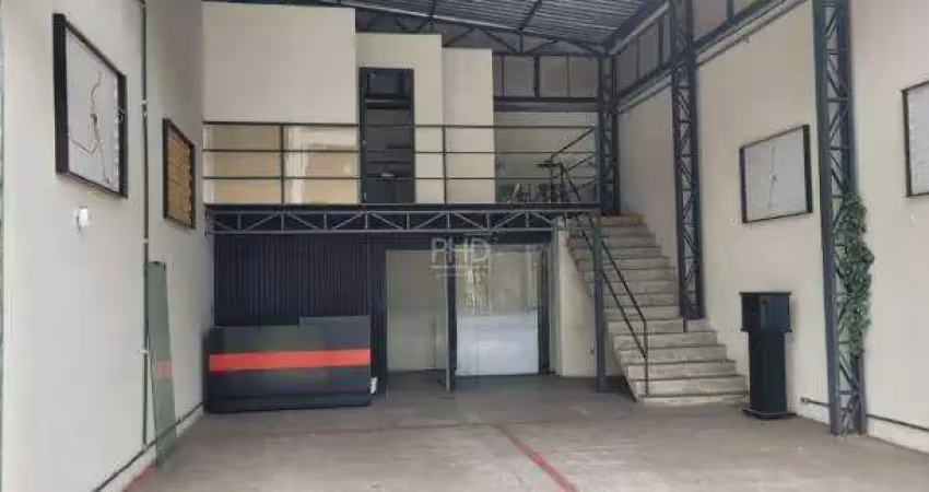 Galpão 80 m2 com mezanino centro de sbc - possibilidade de locação total de 115m²