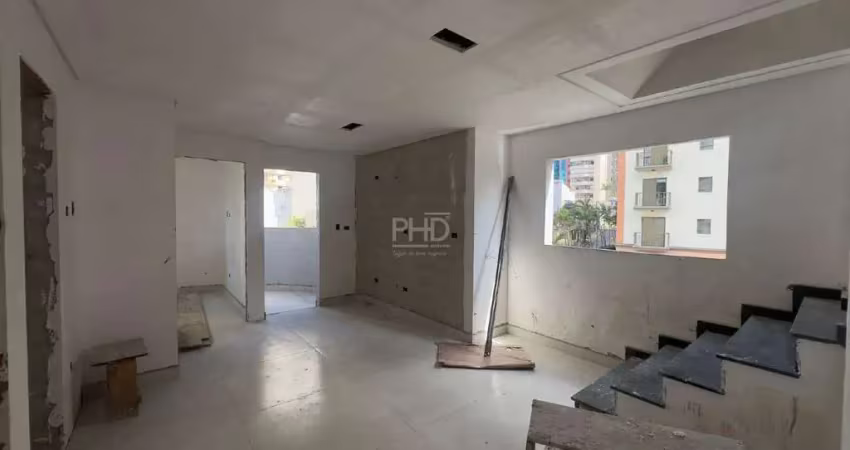 Cobertura à venda, 2 quartos, 2 suítes, 2 vagas, vila bastos - santo andré/sp