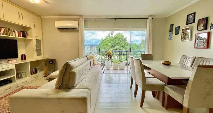 Apartamento com vista linda, 3 dormitórios Garcia.