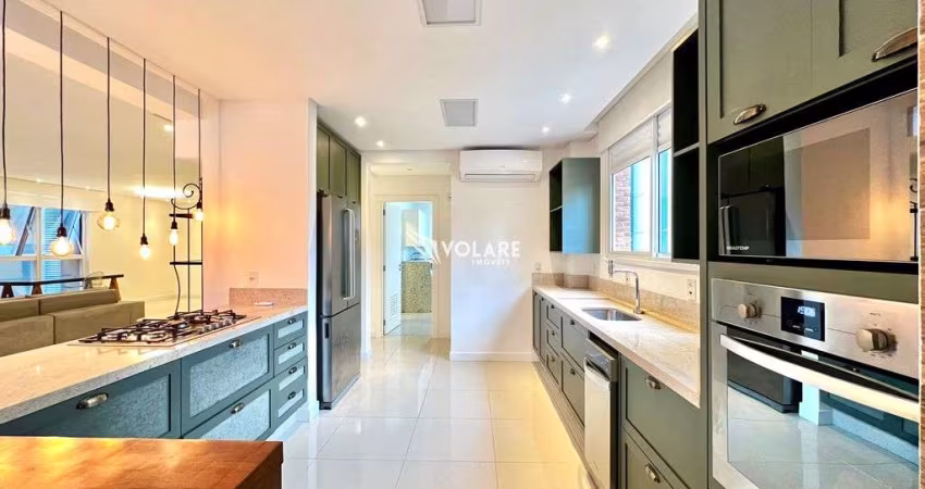 Apartamento 3 suítes e 3 vagas altíssimo padrão mobiliado, bairro Ponta Aguda