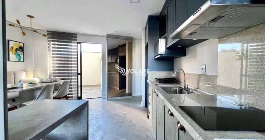 Apartamento garden mobiliado 2 quartos (1 suíte) - skyline blue residence