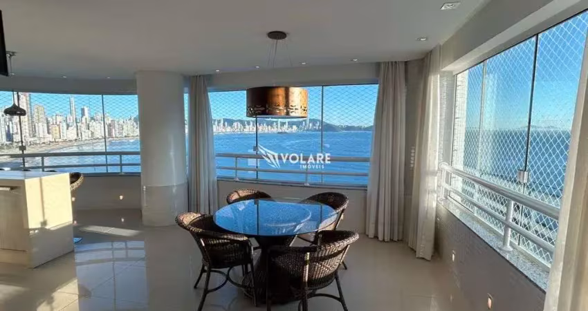 Apartamento frente mar, 3 suítes, 3 vagas - barra sul - locação r$ 20.000,00