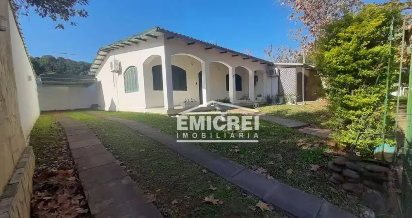 Emicrei vende - r$ 390.000 casa alvenaria 140m² - 3 dormitórios (1 tipo suíte), varanda, jardim. terreno 328m² - bairro rio branco - são leopoldo