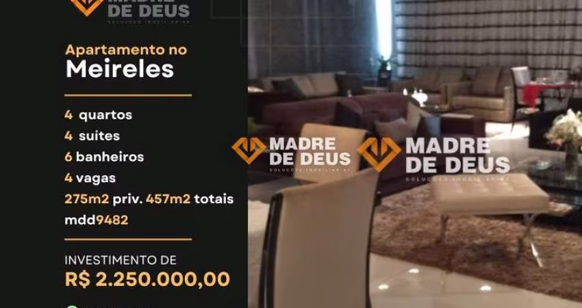 Apartamento com 4 quartos à venda na Rua Silva Jatahy, 355, Meireles, Fortaleza