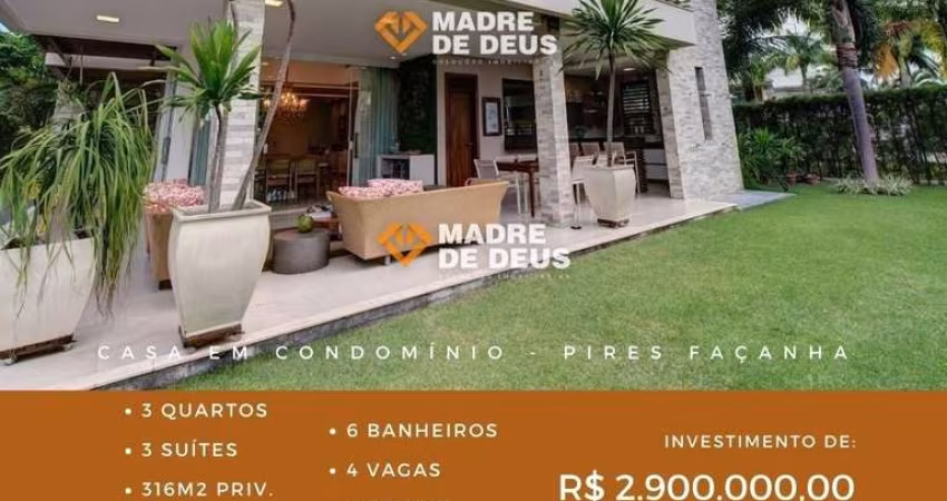 Casa em condomínio fechado com 3 quartos à venda na CE-040 s/n Quilômetro 22, 1, Pires Façanha, Eusébio