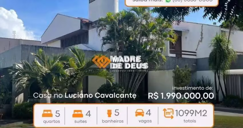 Casa com 5 quartos à venda na Dra Socorro Azevedo, 430, Engenheiro Luciano Cavalcante, Fortaleza