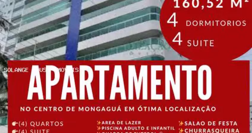 Apartamento para venda em mongaguá, centro, 4 dormitórios, 4 suítes, 2 banheiros, 2 vagas