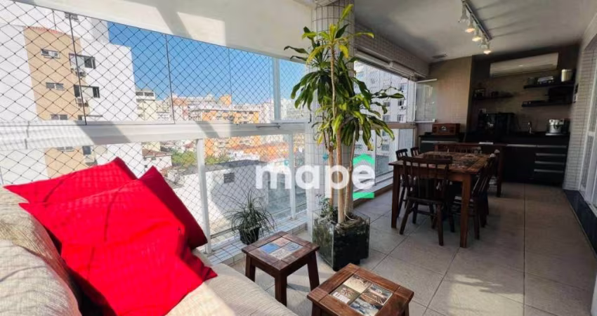 Apartamento Duplex com 2 dormitórios à venda, 121 m² por R$ 1.499.000,00 - Gonzaga - Santos/SP