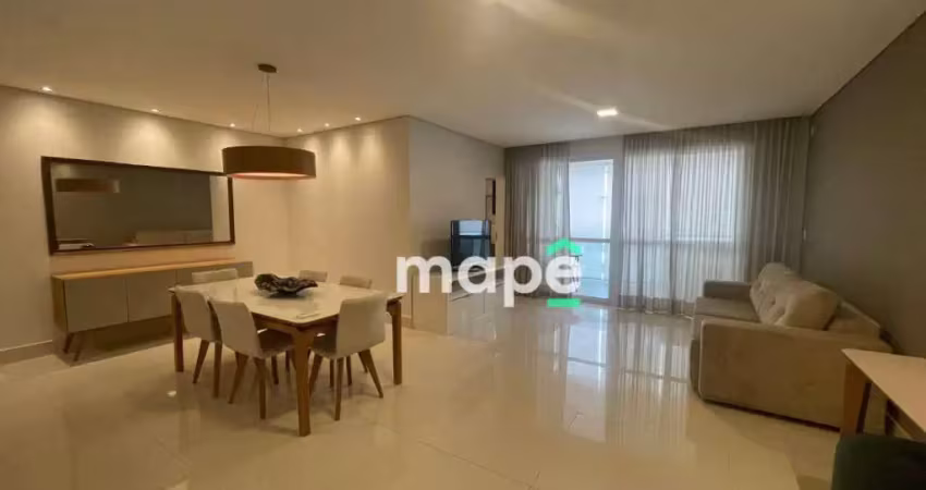 Apartamento com 1 dormitório para alugar, 95 m² por R$ 8.000,00/mês - Aparecida - Santos/SP