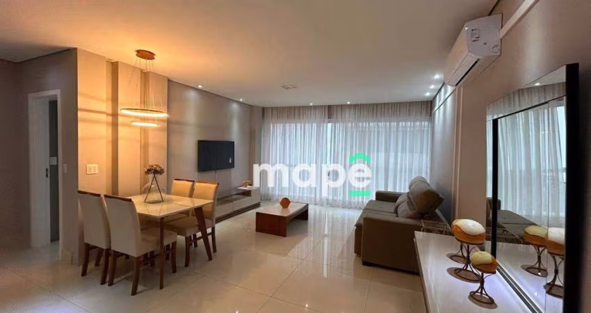 Apartamento com 2 dormitórios para alugar, 95 m² por R$ 10.900,00/mês - Aparecida - Santos/SP