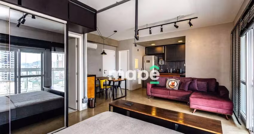 Apartamento com 1 dormitório à venda, 57 m² por R$ 750.000,00 - Gonzaga - Santos/SP