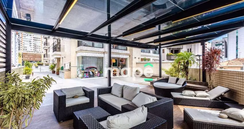 Apartamento garden com 2 dormitórios à venda, 256 m² por r$ 1.490.000,00 - gonzaga - santos/sp