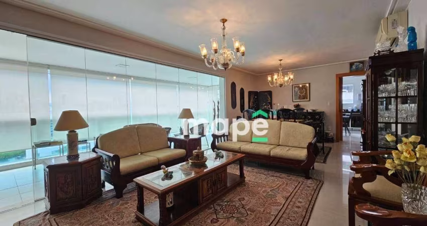 Apartamento com 3 dormitórios à venda, 190 m² por R$ 2.900.000,00 - Embaré - Santos/SP