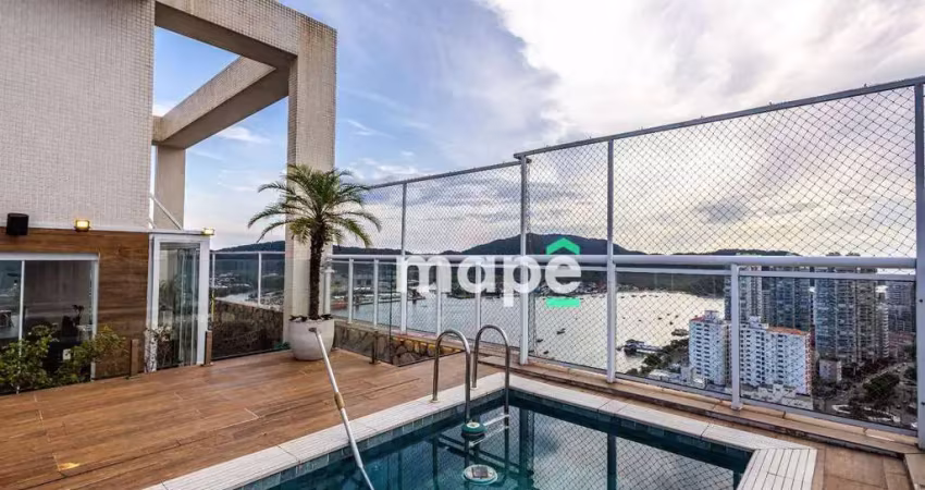Cobertura à venda, 370 m² por r$ 6.900.000,00 - ponta da praia - santos/sp