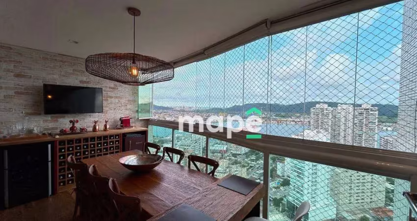 Apartamento com 2 dormitórios à venda, 135 m² por r$ 2.980.000,00 - ponta da praia - santos/sp
