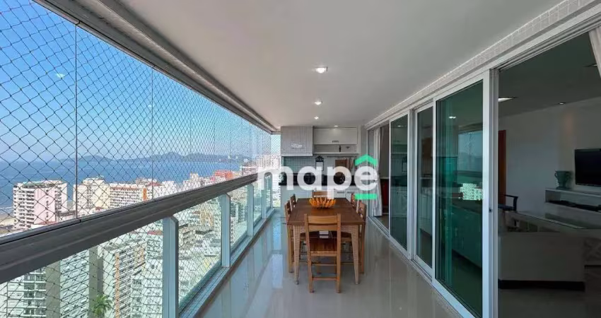 Apartamento com 3 dormitórios, 160 m² - venda por r$ 2.660.000,00 ou aluguel por r$ 14.000,00/mês - boqueirão - santos/sp