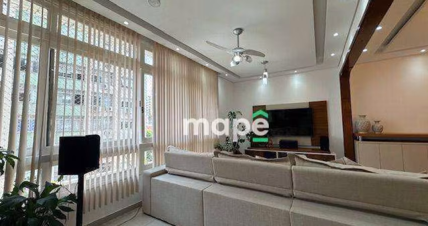 Apartamento com 3 dormitórios à venda, 175 m² por R$ 1.100.000,00 - Boqueirão - Santos/SP