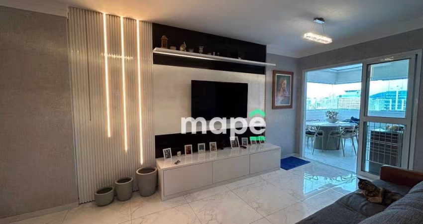 Apartamento com 3 dormitórios à venda, 81 m² por R$ 1.117.000,00 - Boqueirão - Santos/SP