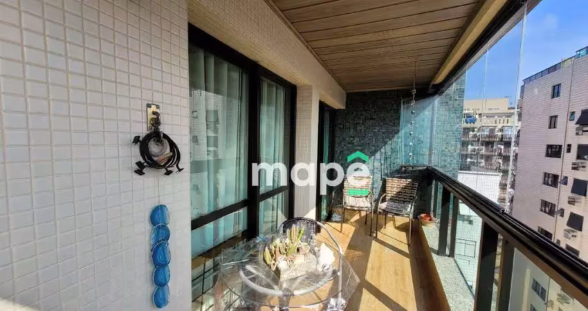 Apartamento com 3 dormitórios para alugar, 110 m² por R$ 8.000,00/mês - Pompéia - Santos/SP