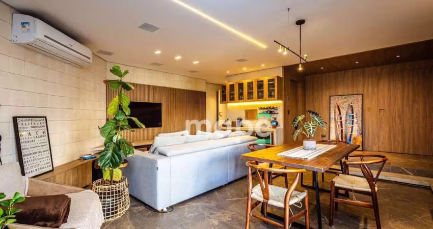 Porteira fechada, pertinho da praia. apê com 3 dormitórios à venda, 175 m² - aparecida - santos/sp