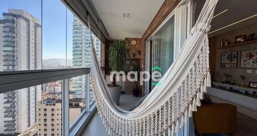 Apartamento com 3 dormitórios à venda, 159 m² por R$ 2.480.000,00 - Embaré - Santos/SP