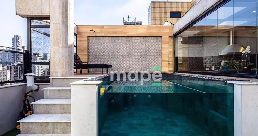 Cobertura com 4 dormitórios, 283 m² - venda ou aluguel - Gonzaga - Santos/SP