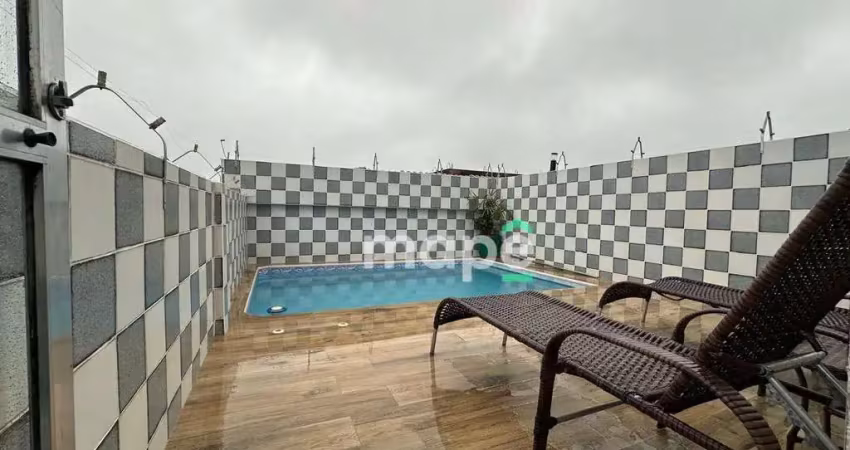 Cobertura com 4 dormitórios à venda, 236 m² por r$ 1.200.000,00 - campo grande - santos/sp