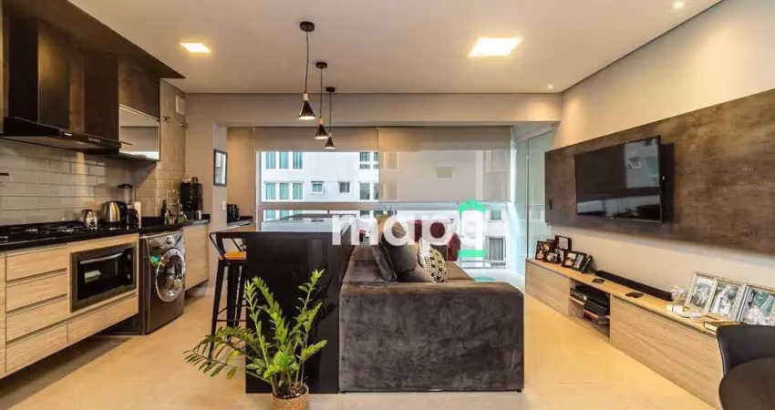 Apartamento para alugar, 57 m² por R$ 5.500,00/mês - Gonzaga - Santos/SP