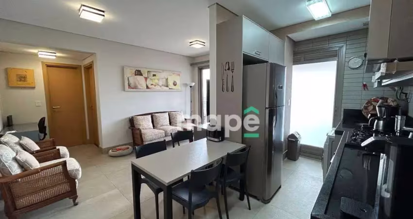 Apartamento com 1 dormitório à venda, 65 m² por r$ 840.000,00 - aparecida - santos/sp